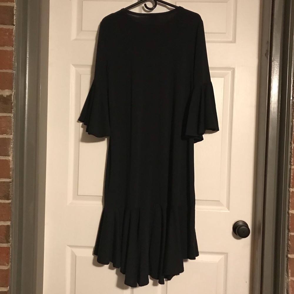 Black Ruffle Dress - Picture 5 of 7